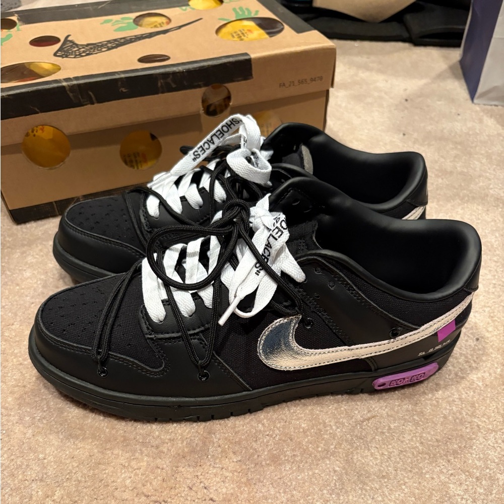 Off White x Nike Dunk Low - Lot 50 - Size 10.5 US
